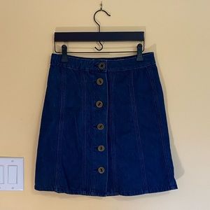 Anthropologie denim skirt
